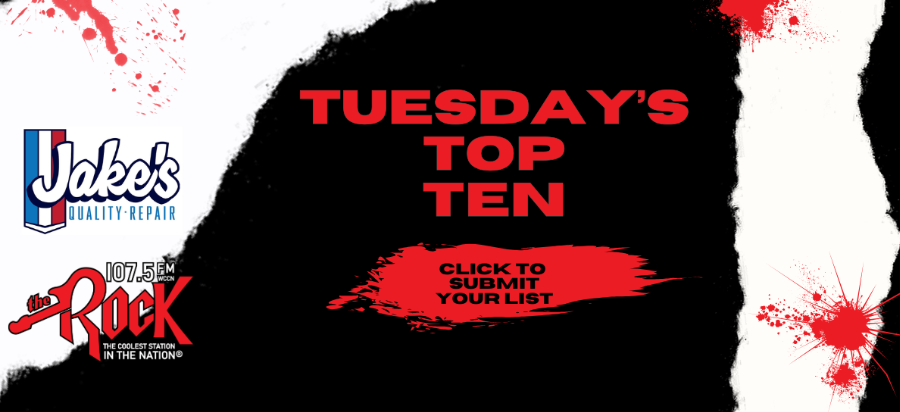 Tuesday's Top Ten on The Rock