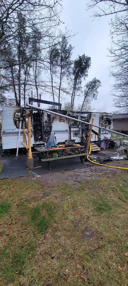 Hixton Fire Department Responds to Camper Fire News Central