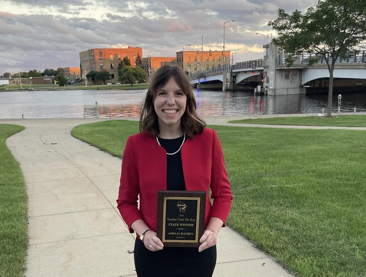 OsseoFairchild Ag Teacher State Winner of Teacher Turn the Key Award